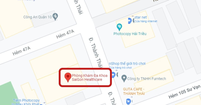 Địa chỉ Phòng khám Đa khoa Saigon Healthcare
