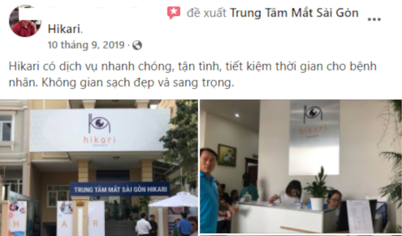 Review của người bệnh về Trung tâm Mắt Sài Gòn Hikari
