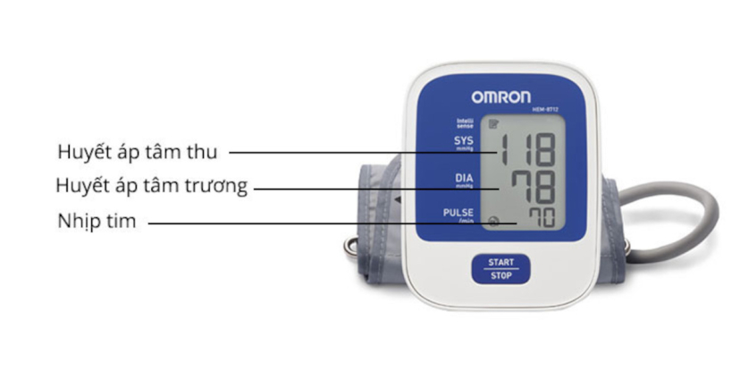 cách đọc chỉ số trên máy đo huyết áp omron