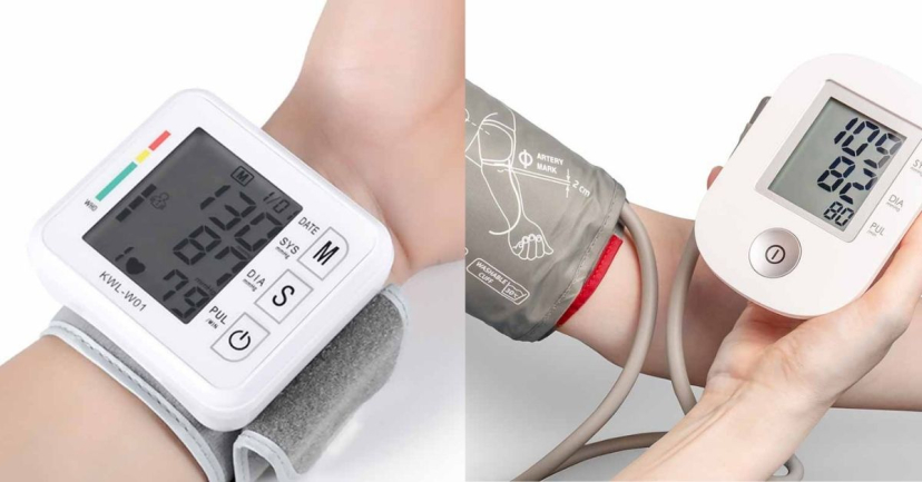 Máy đo huyết áp cổ tay và máy đo huyết áp bắp tay
