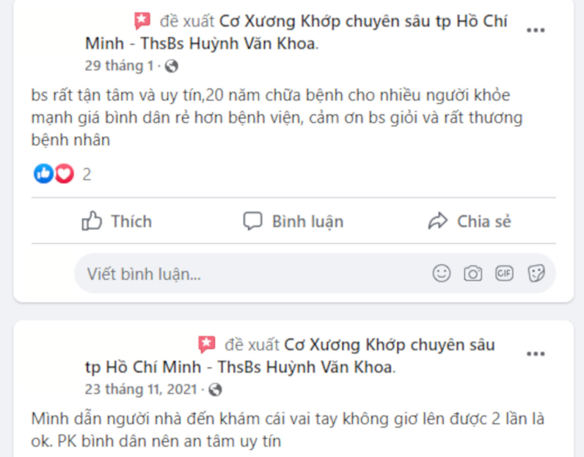 Review bác sĩ Huỳnh văn khoa
