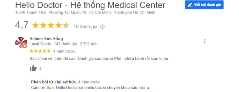 Review khám Tâm thần với BS Phú - Phòng khám Hello Doctor