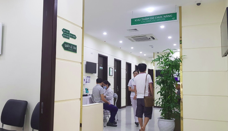 bệnh viện Thu Cúc có không gian khám tiêu hóa rộng rãi và dịch vụ tốt